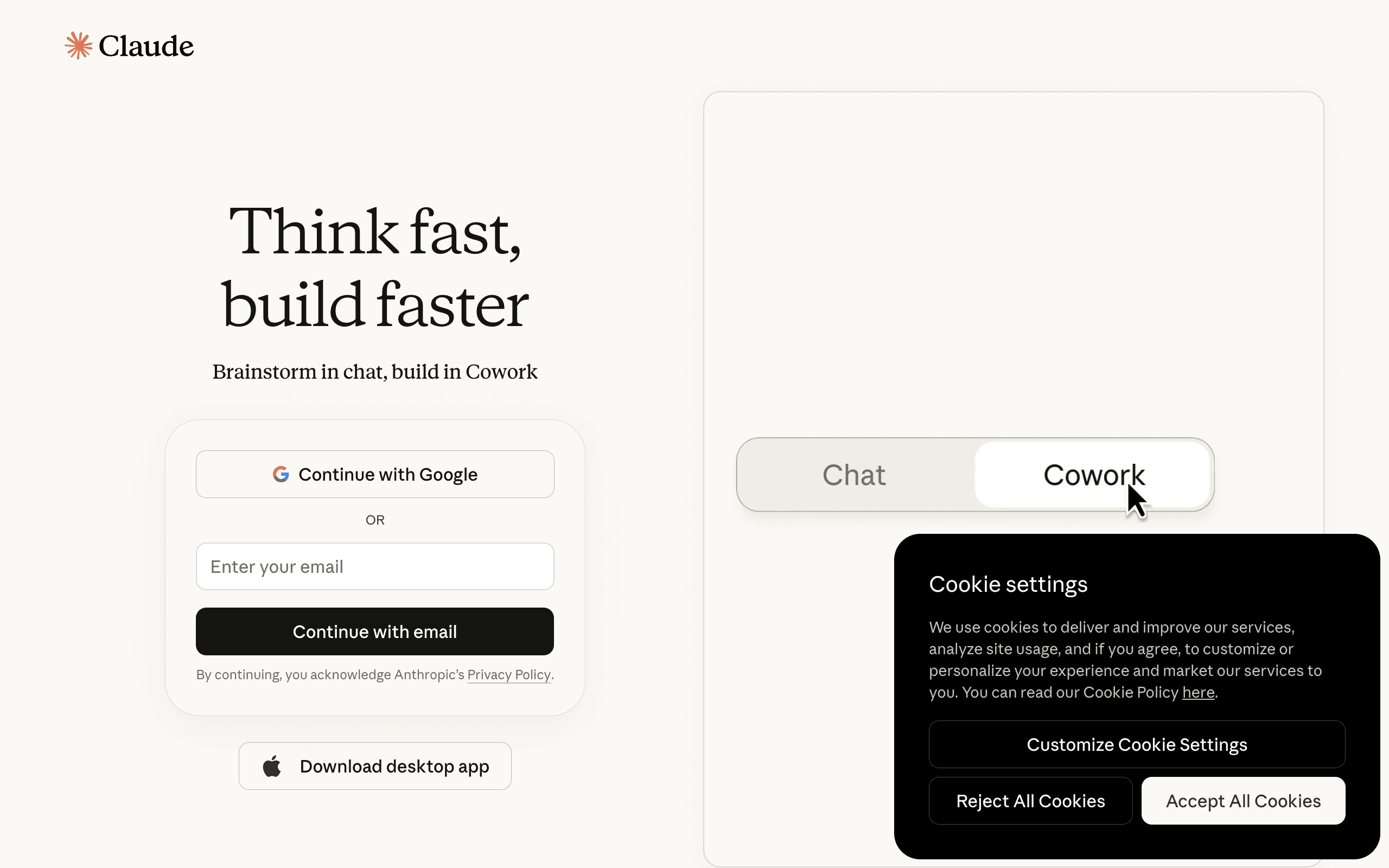 Claude screenshot 1
