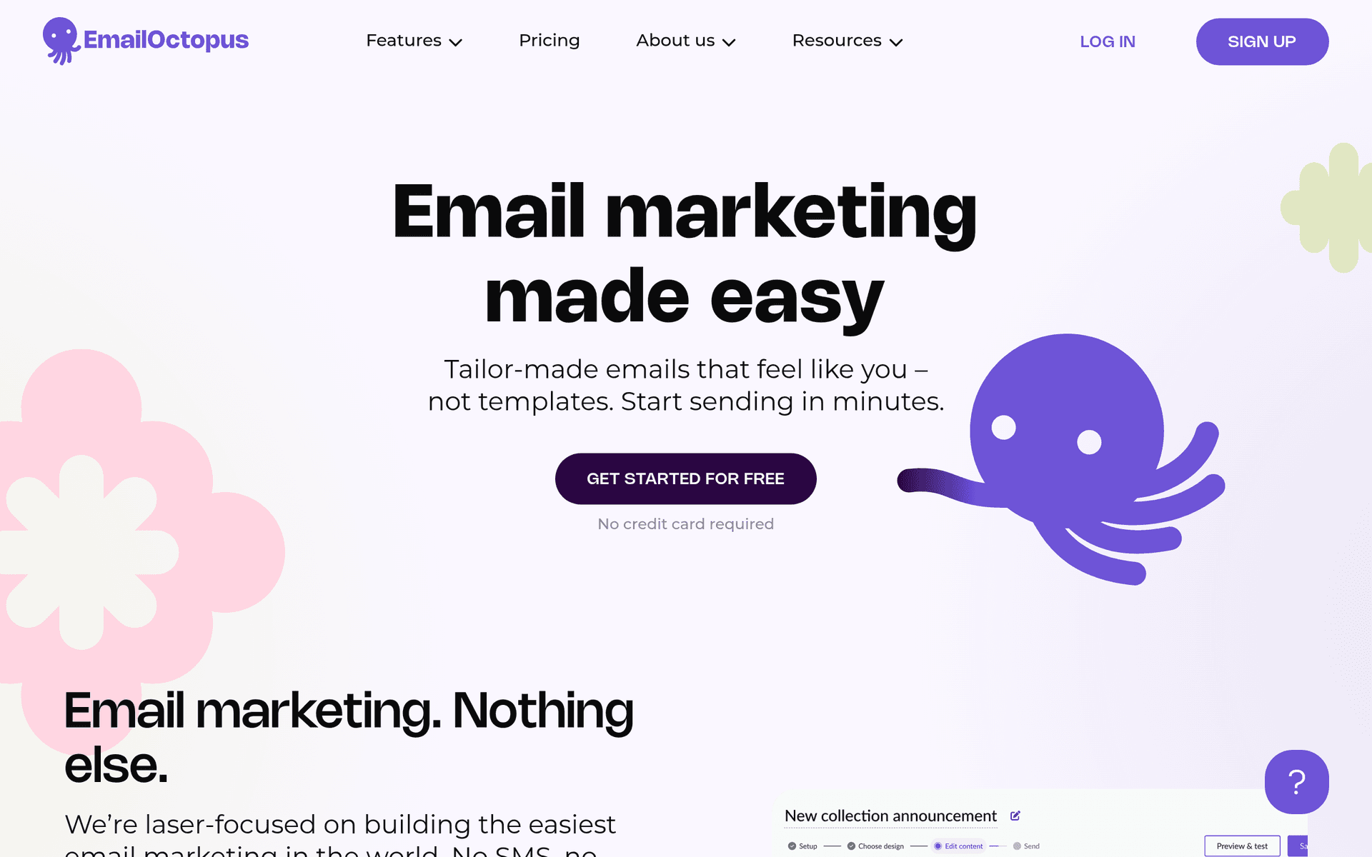 EmailOctopus screenshot