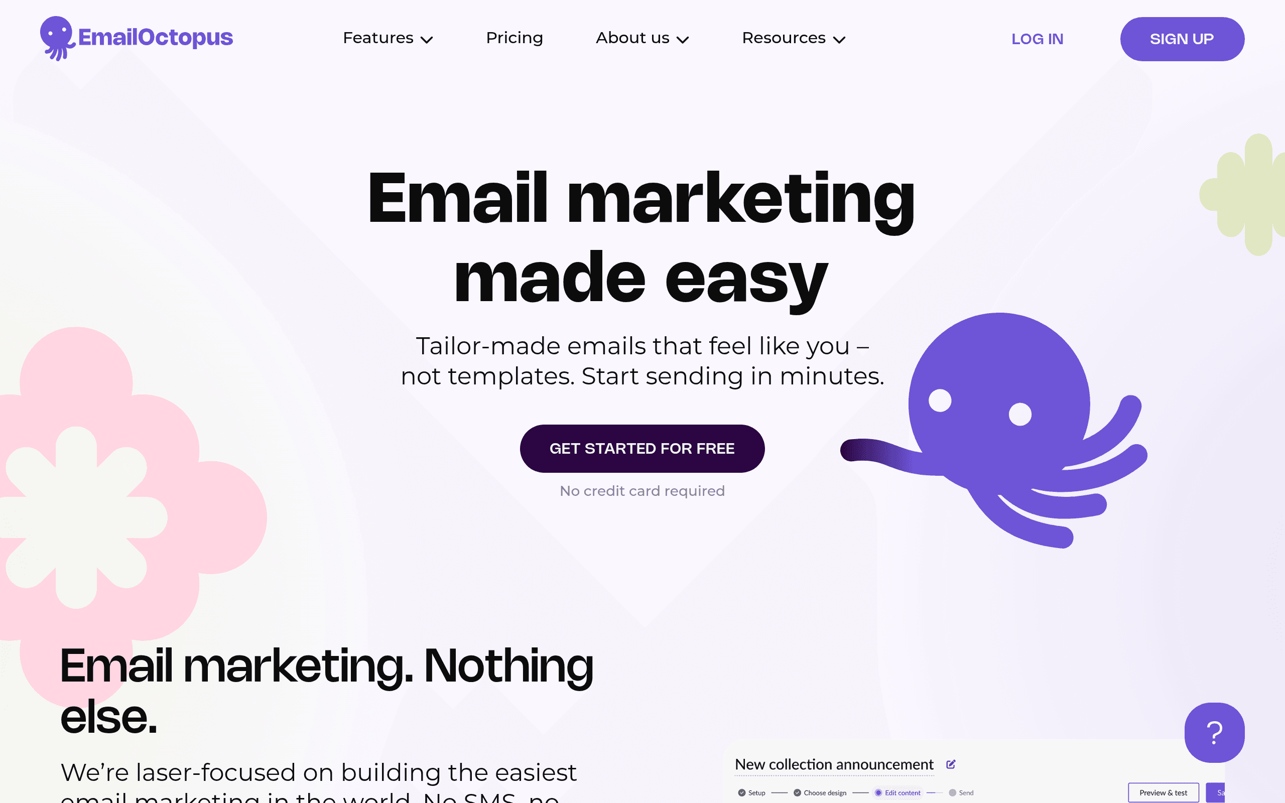 EmailOctopus screenshot