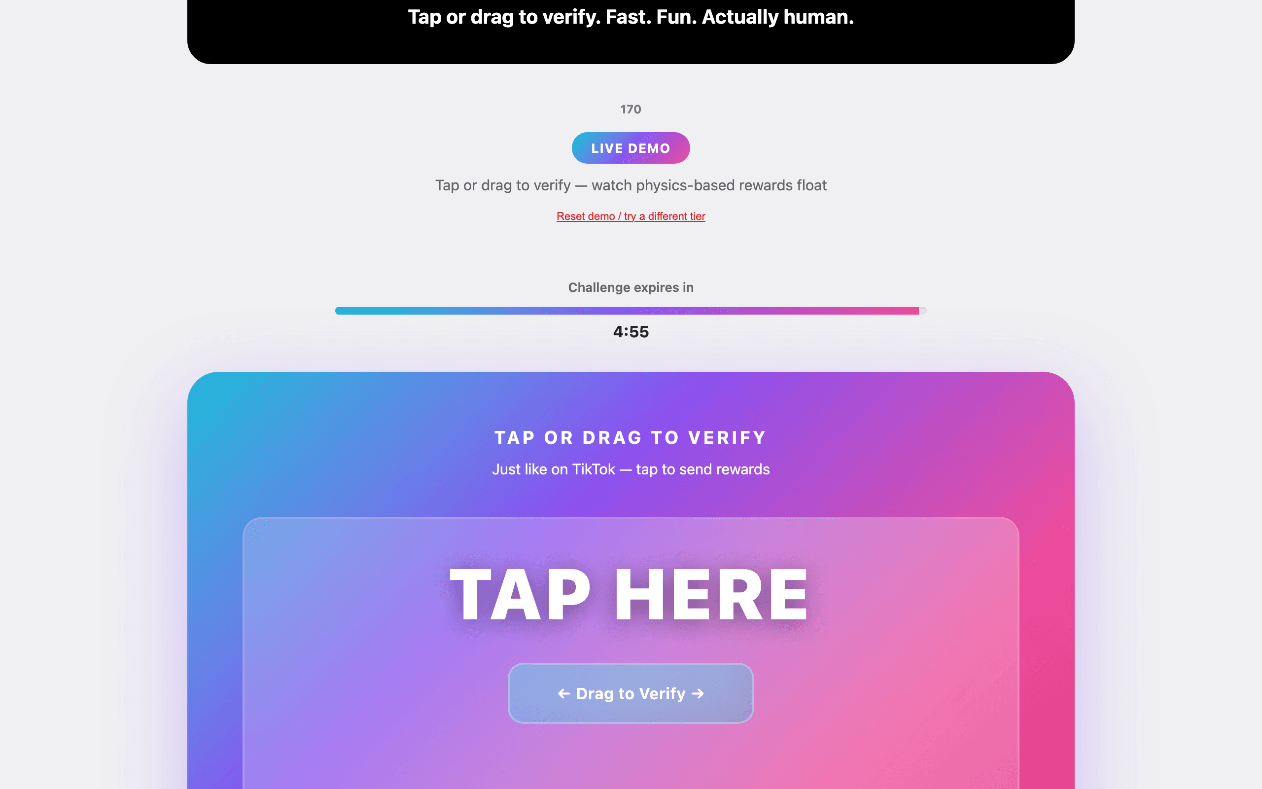 EphCaptcha screenshot 1