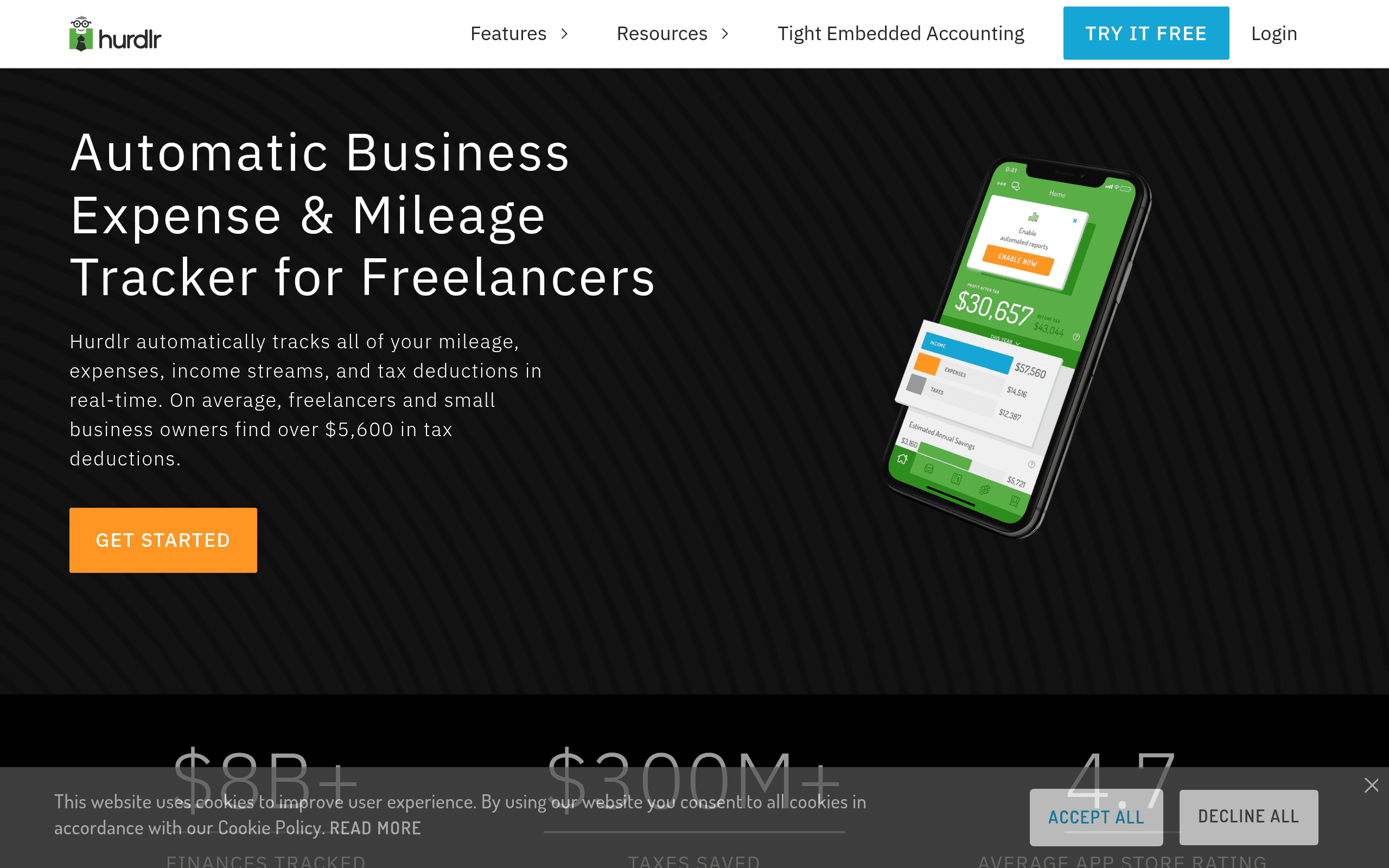 Hurdlr website screenshot