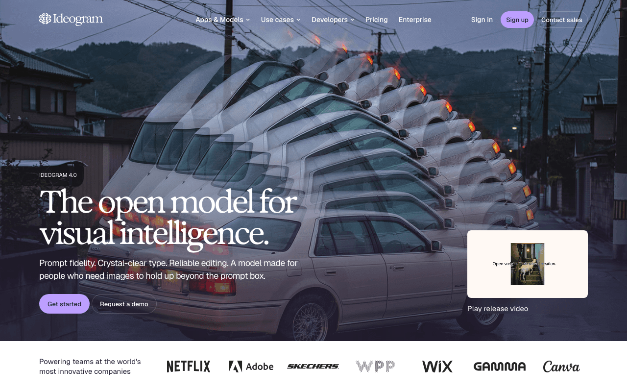 Ideogram website screenshot