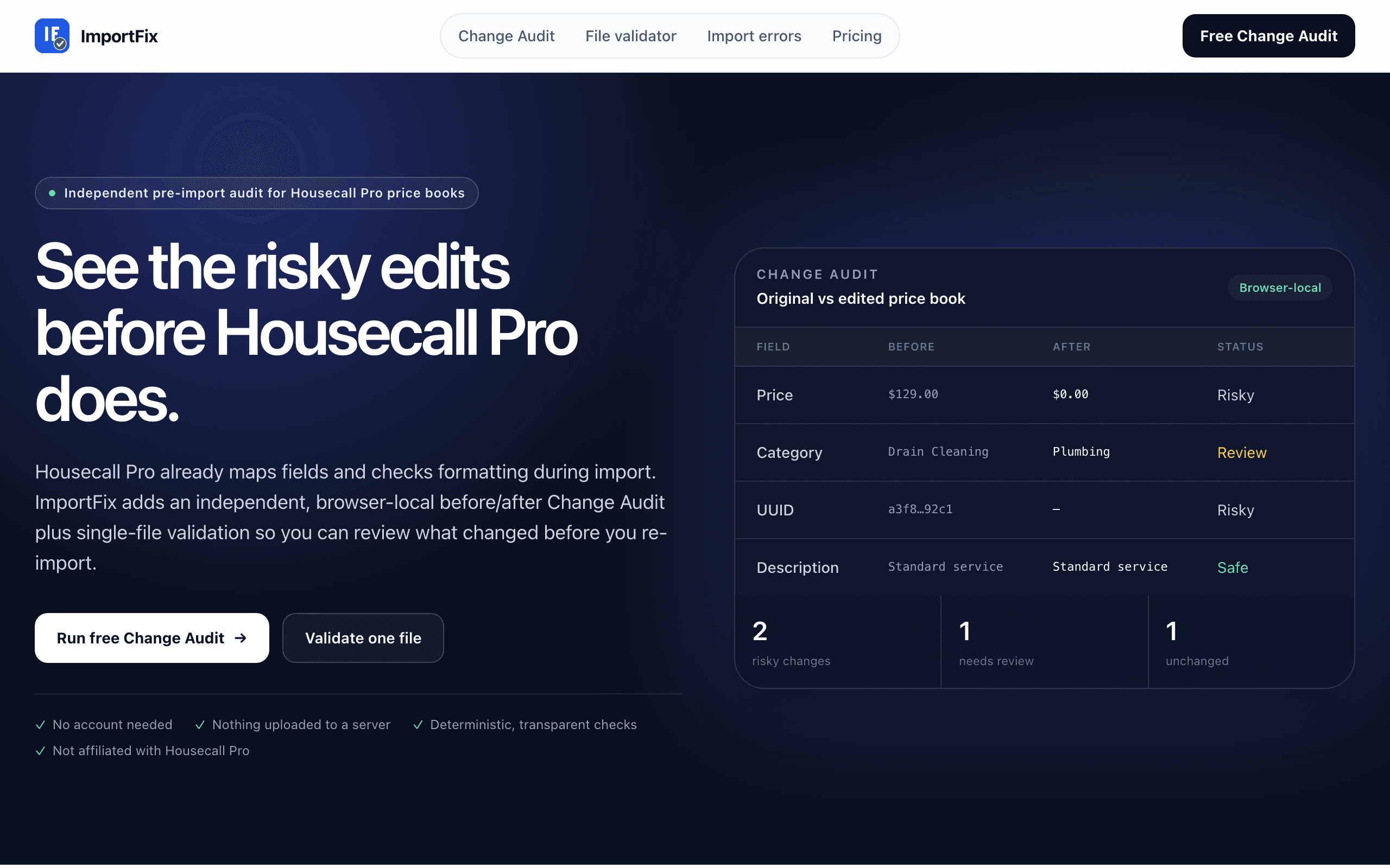 ImportFix screenshot 1