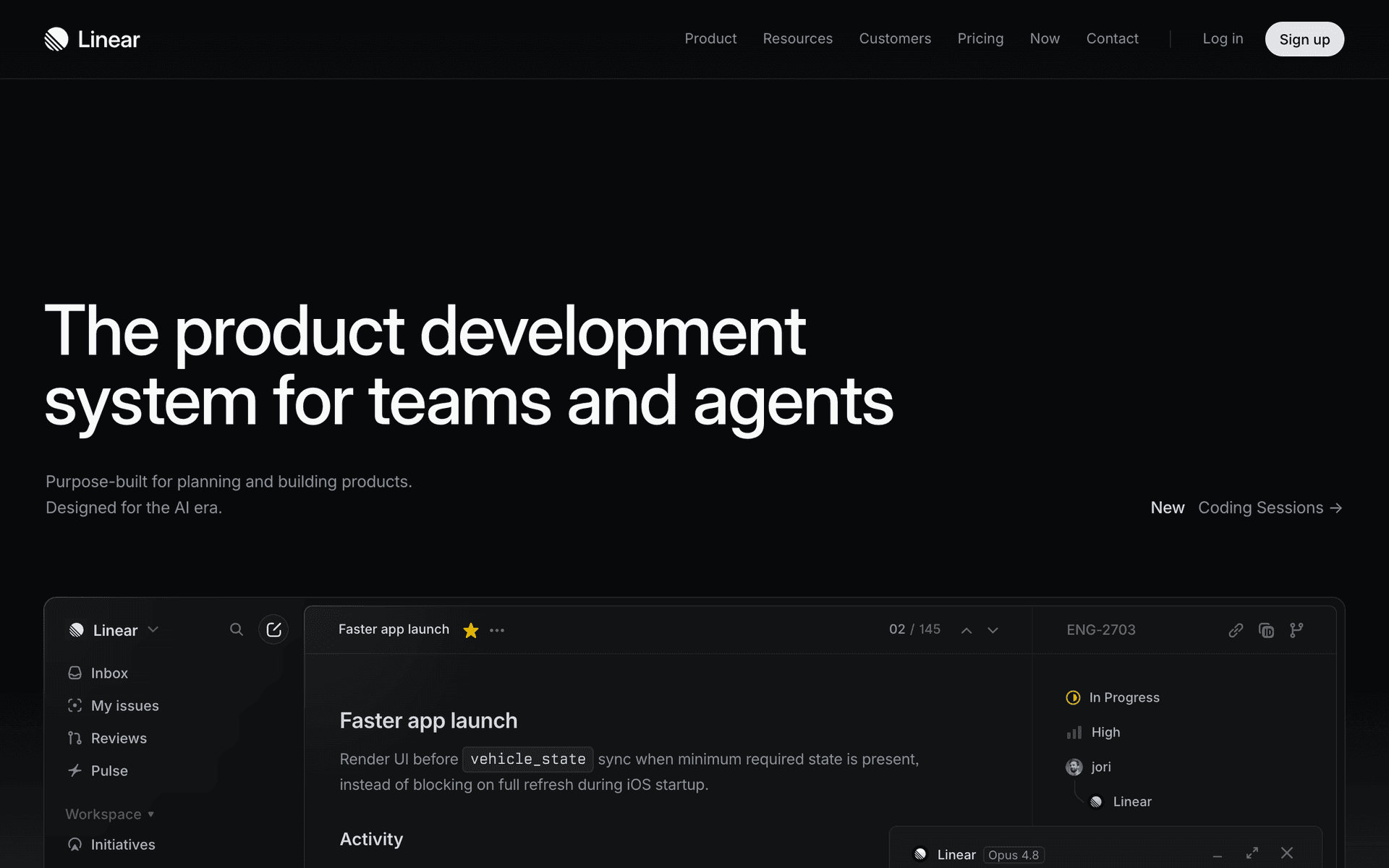 Linear screenshot