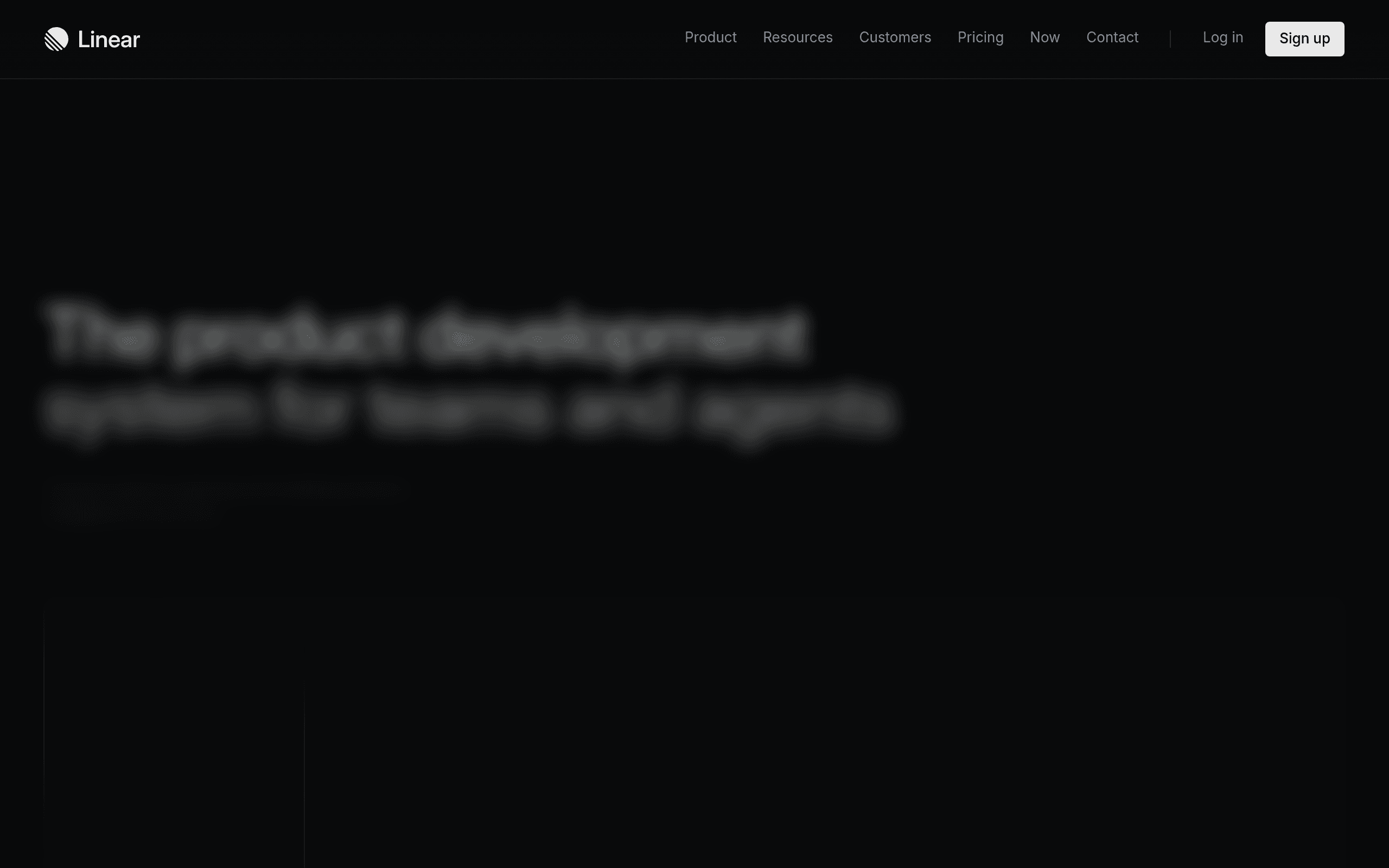 Linear website screenshot