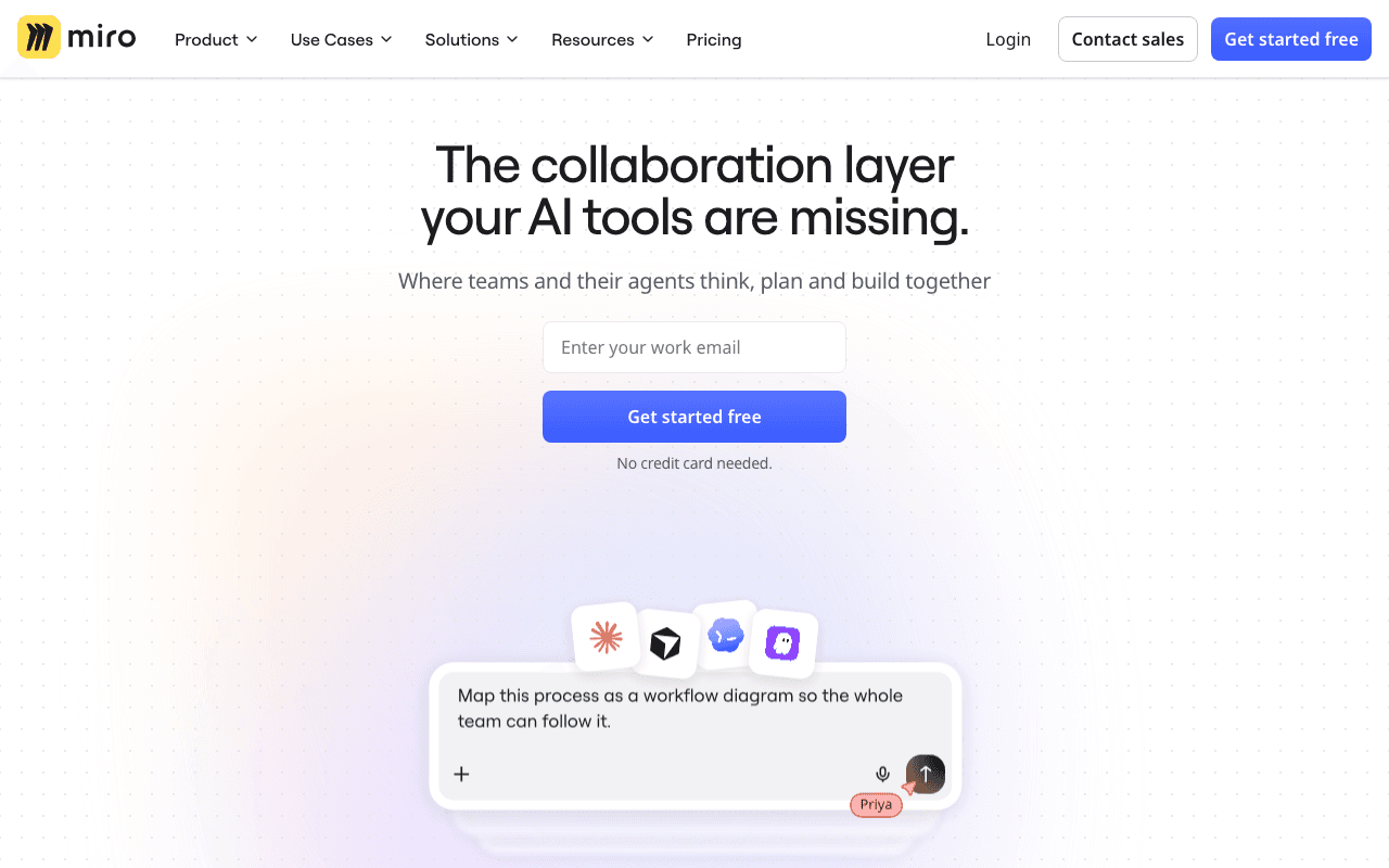 Miro website screenshot