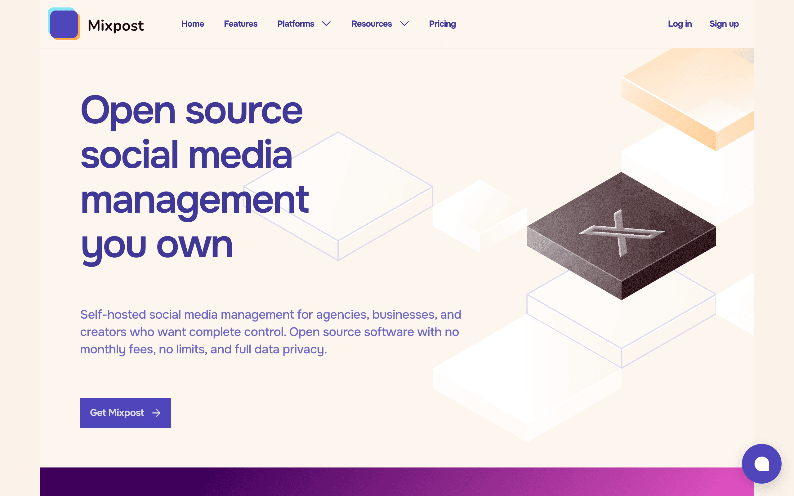 Mixpost website screenshot