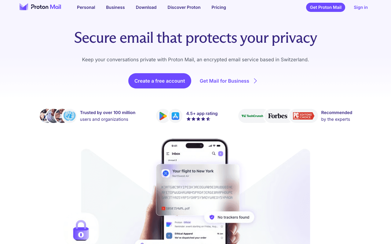 Proton Mail screenshot 1