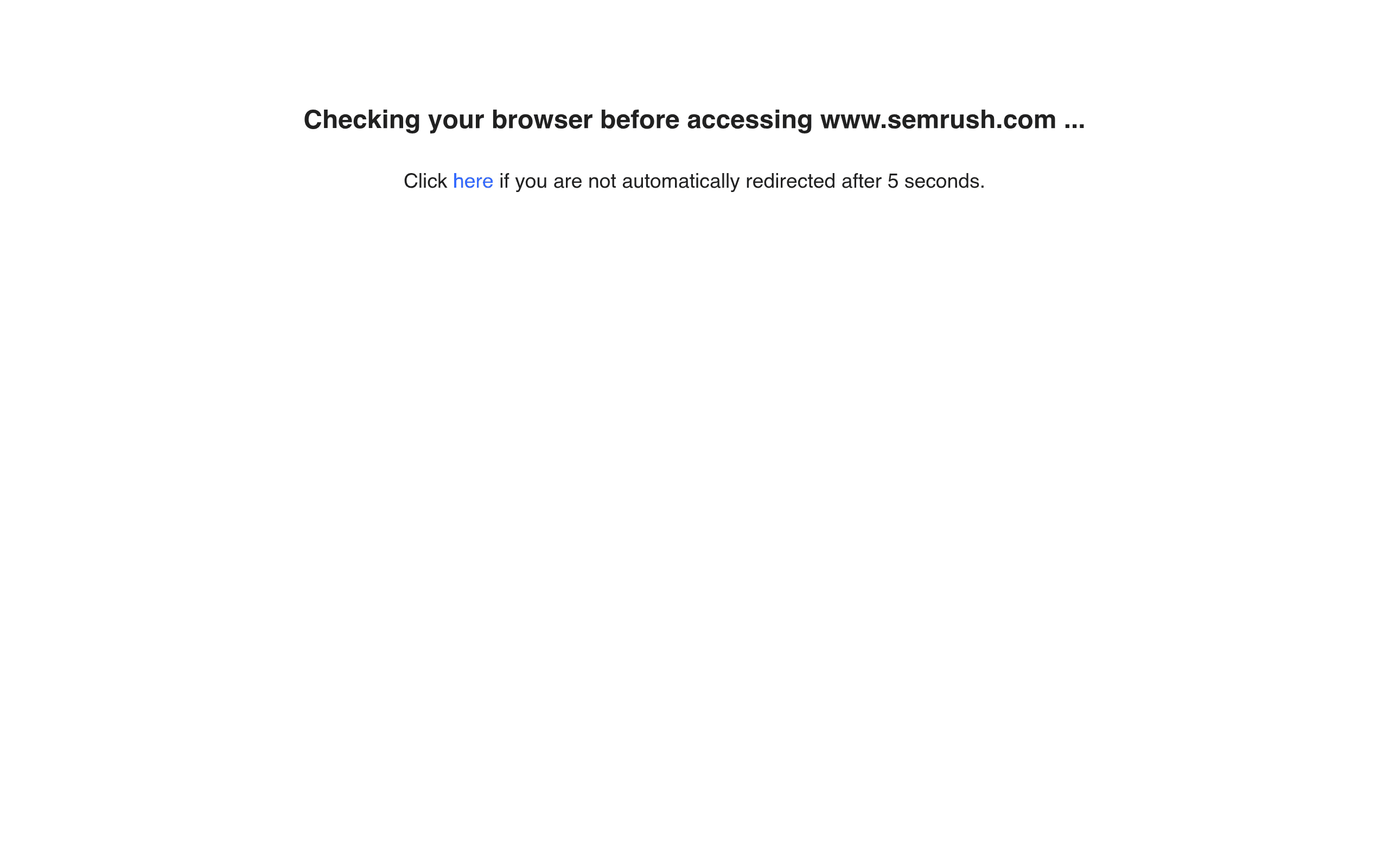 Semrush (Free Plan) screenshot